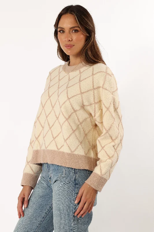 Wilma Knit Sweater - Cream