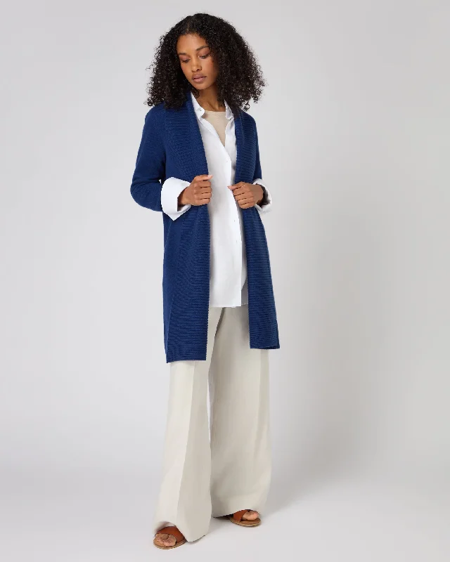 Women's Abbey Cashmere Cardigan French Blue