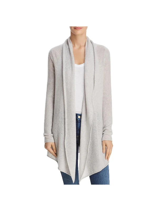 Womens Cashmere Open Front Cardigan Sweater